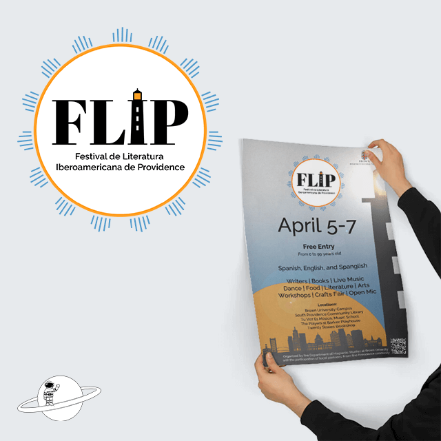 The FLIP event promotional poster with the designed logo