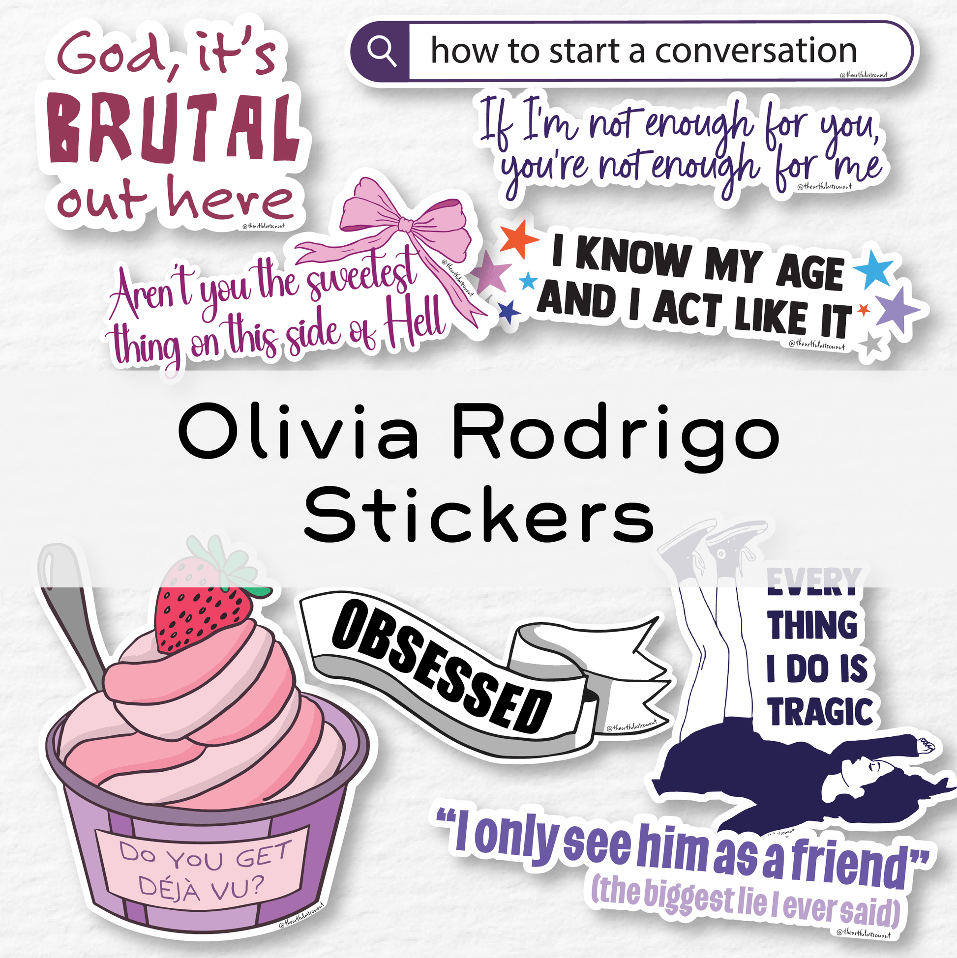 Olivia Rodrigo Stickers