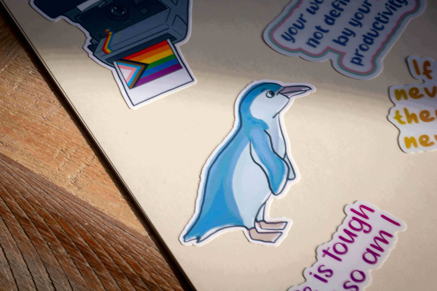 Photograph of Penguin Sticker in a sticker book