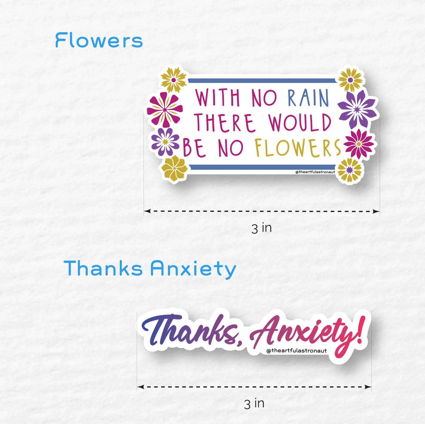 Self-Care Sticker Set - 3 Inches