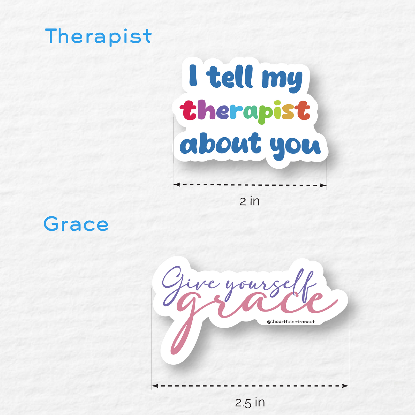 Self-Care Sticker Set - 2 Inches