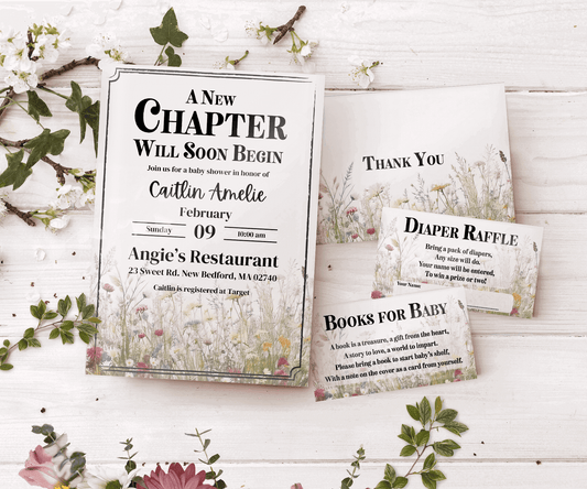 Baby Shower Invitation Digital Template Bundle