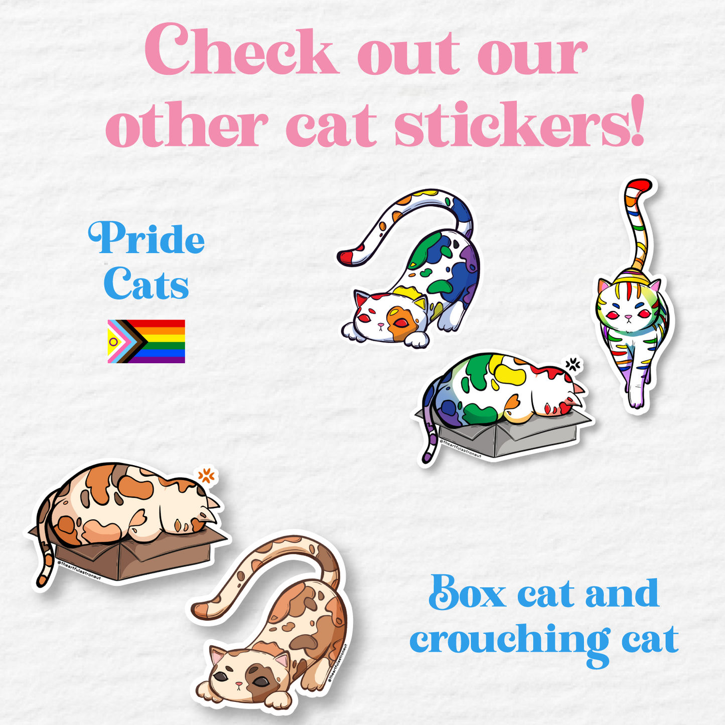 Cat Posse Walking Stickers