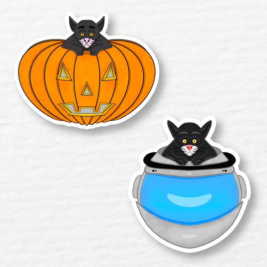 Black Cat Stickers