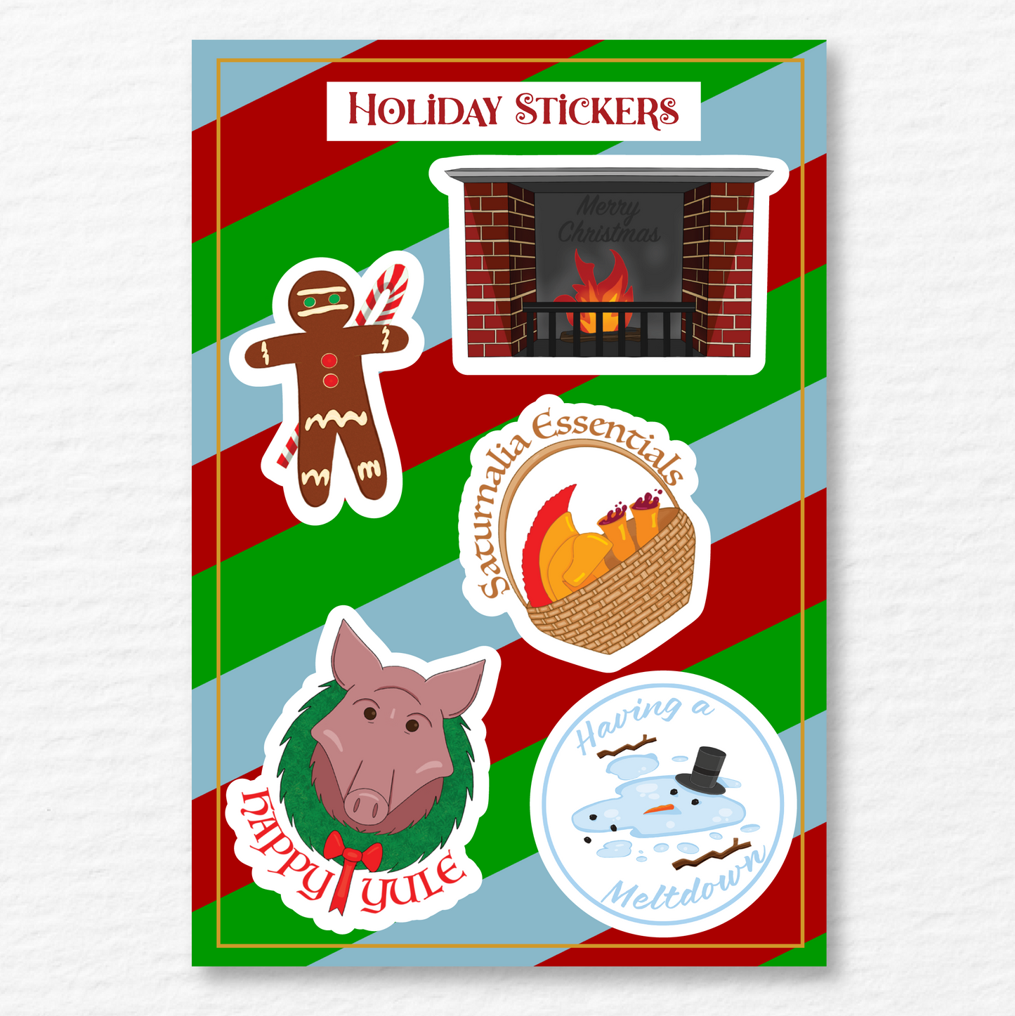 Solstice Holiday Sticker Sheet