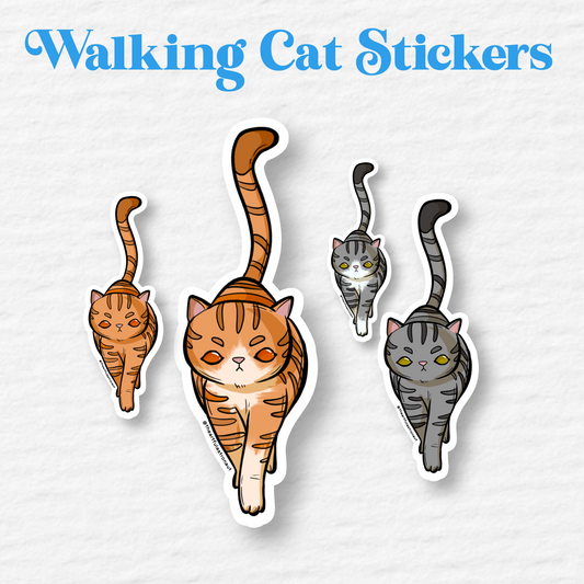 Cat Posse Walking Stickers