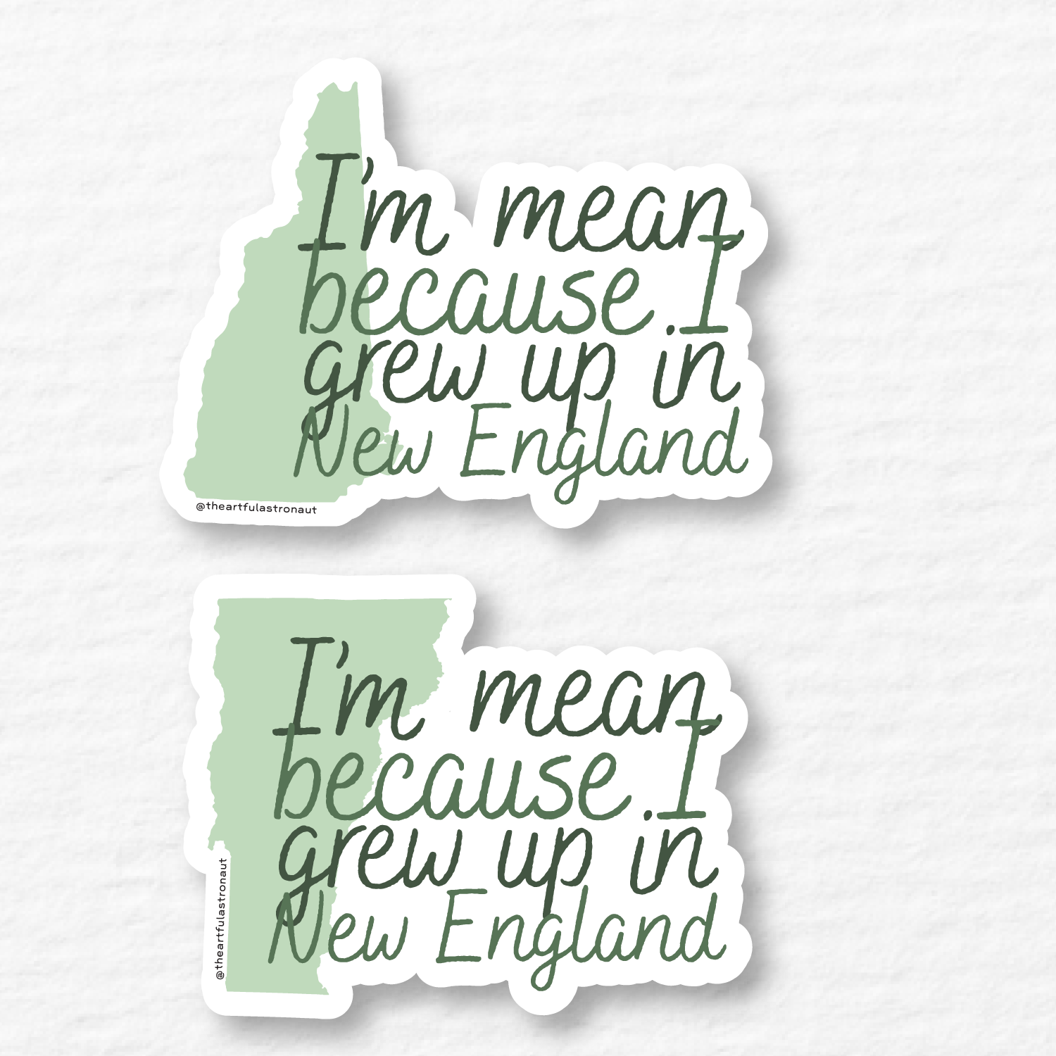 Noah Kahan New England Stickers