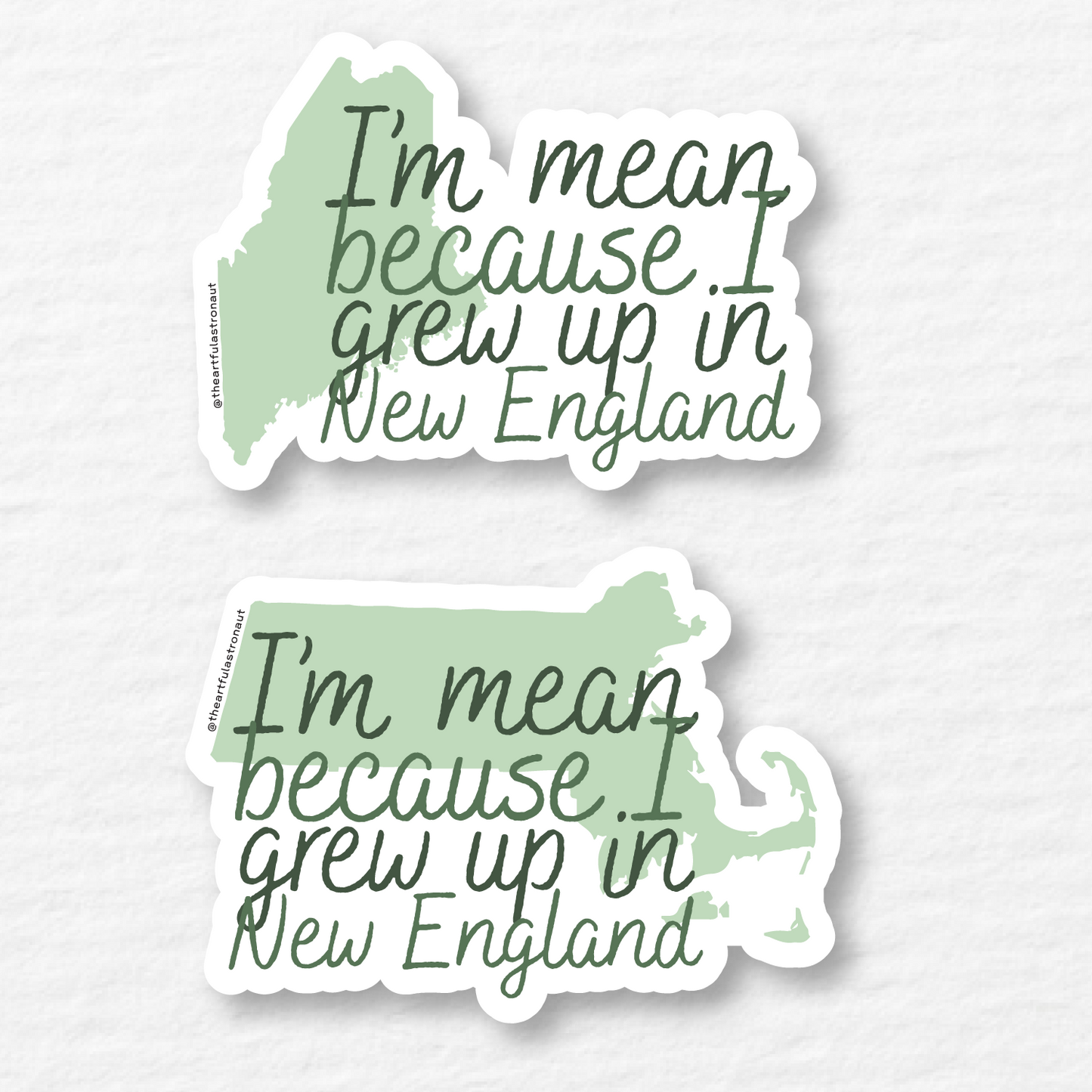 Noah Kahan New England Stickers