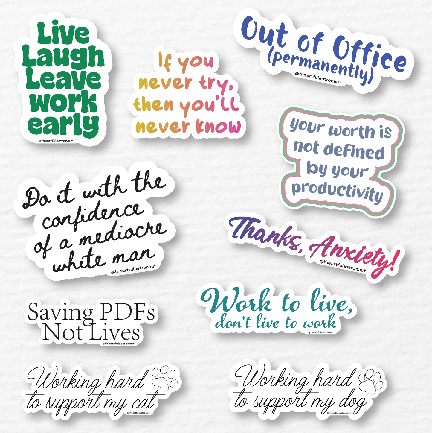 Office and Anti-Work Stickers