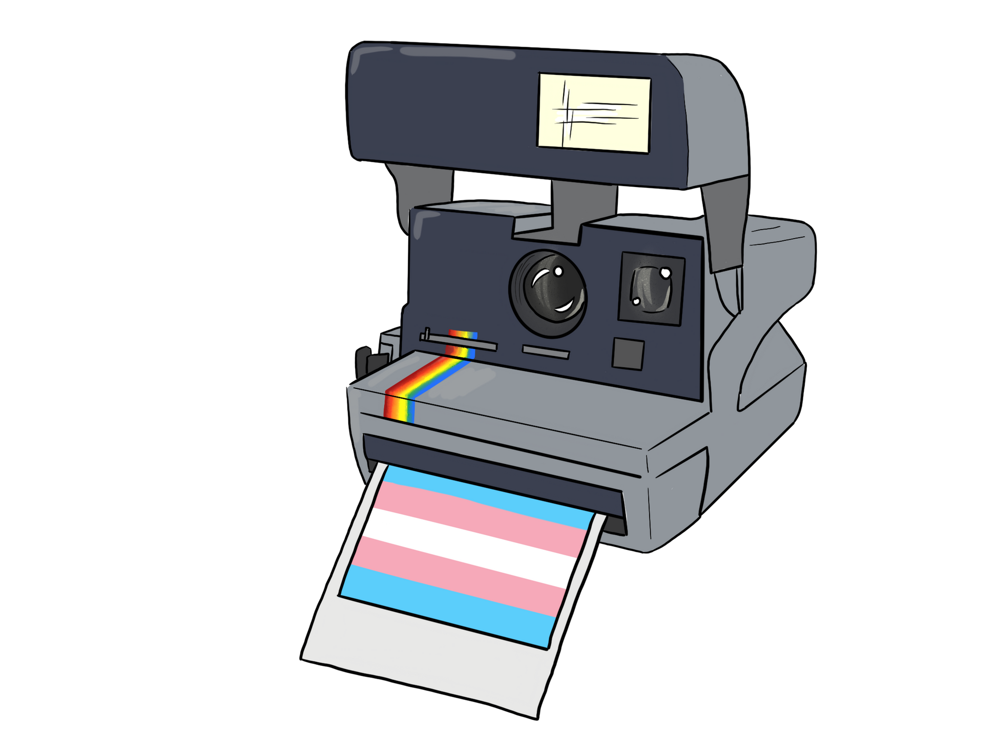 Polaroid Pride Sticker