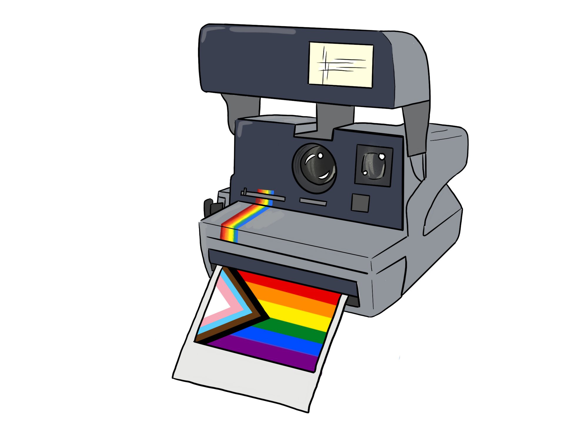 Polaroid Pride Sticker