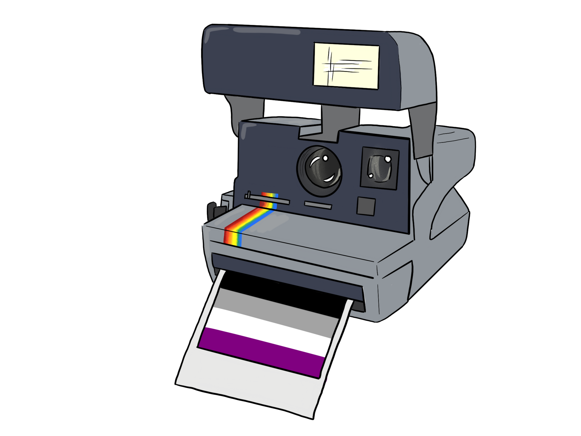 Polaroid Pride Sticker