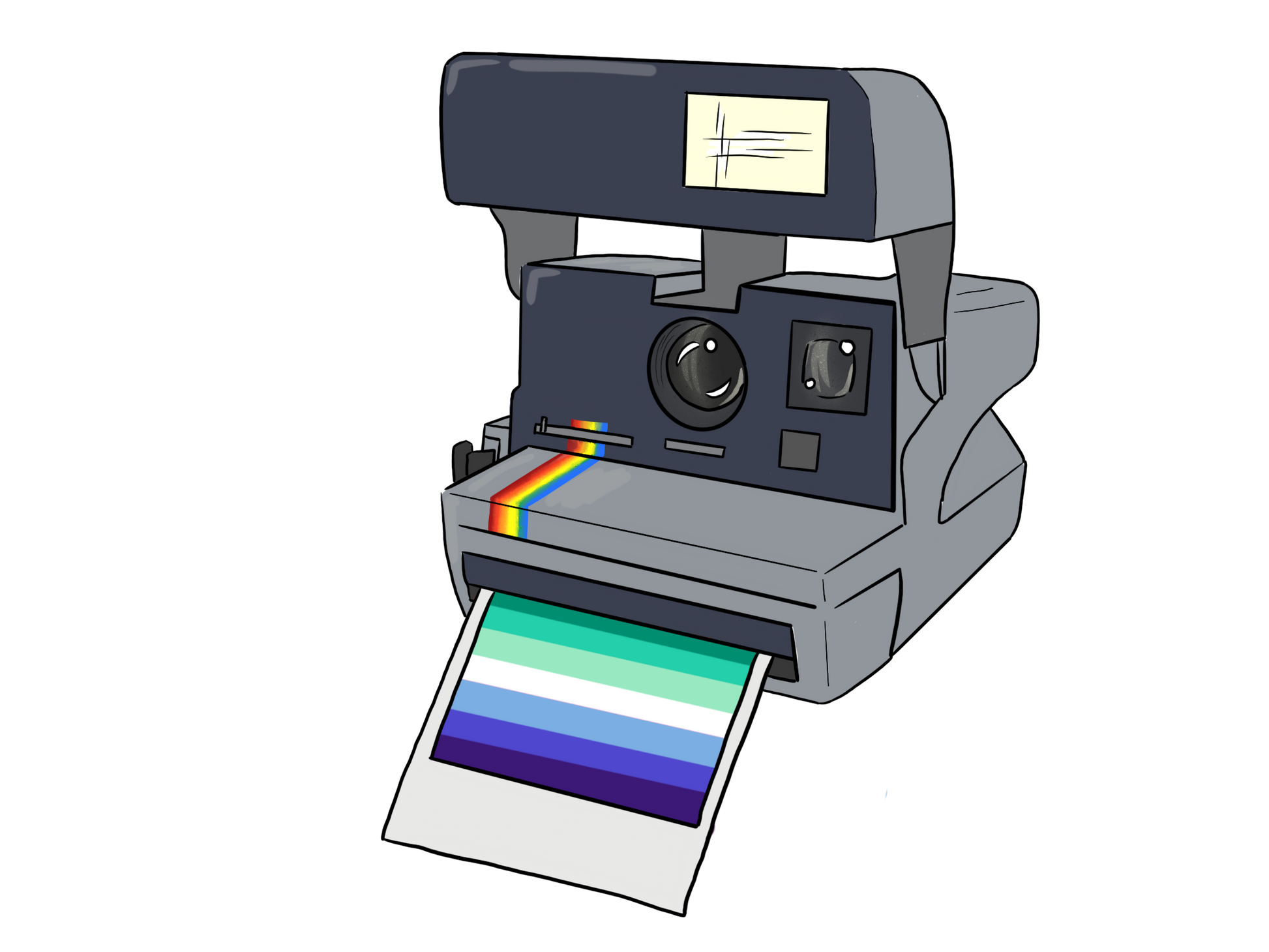 Polaroid Pride Sticker