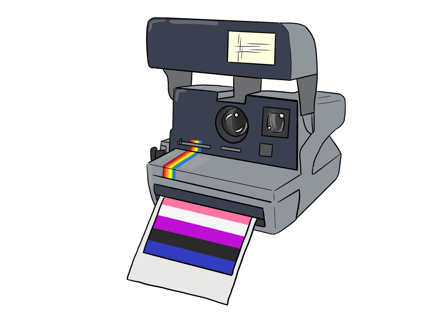 Polaroid Pride Sticker