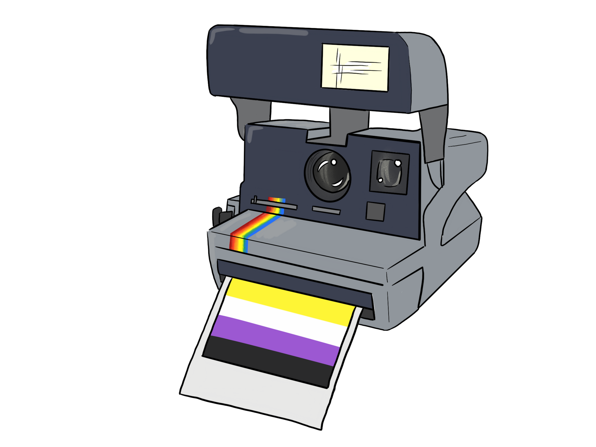 Polaroid Pride Sticker