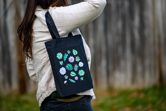 Succulent Canvas Tote Bag