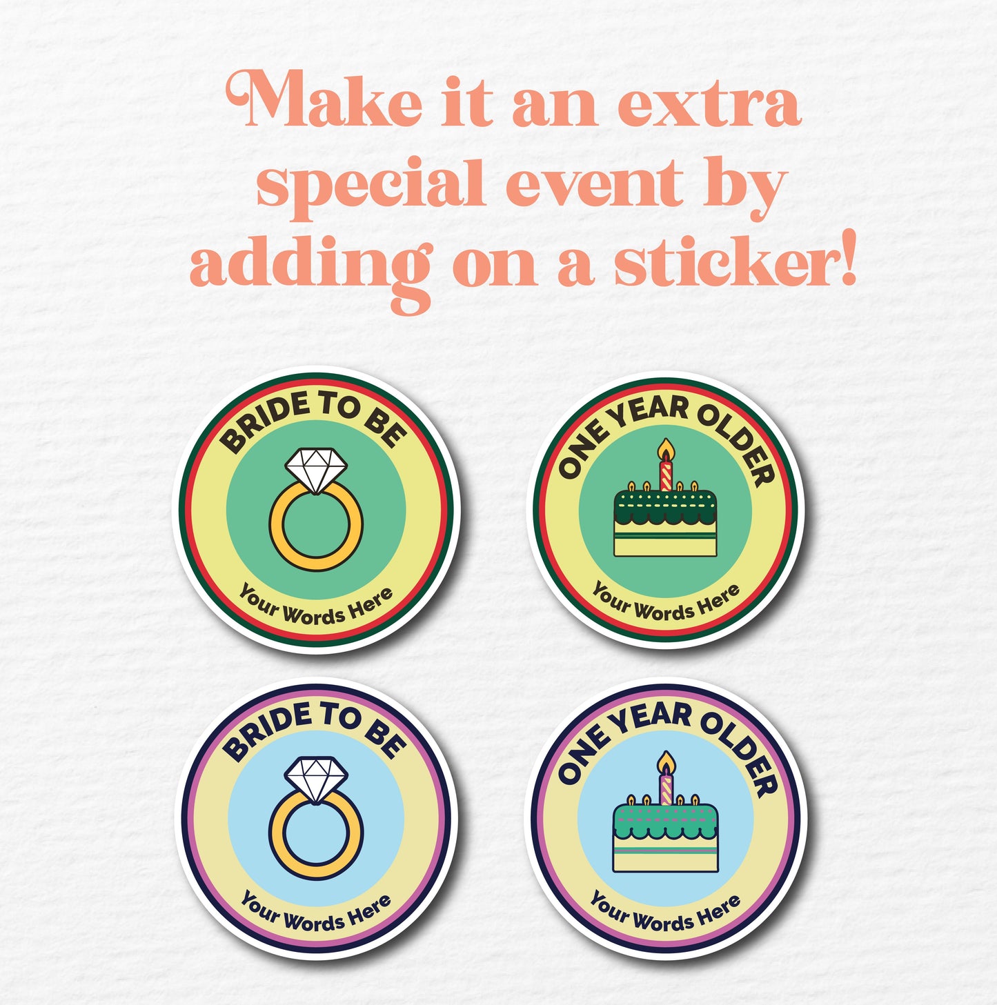 Personalized Merit Badge Stickers